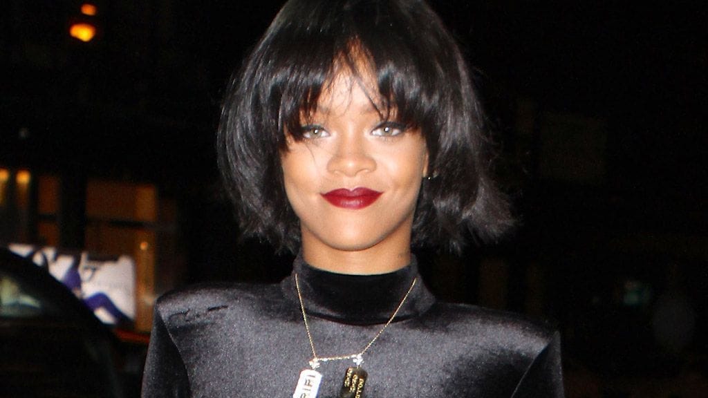 Rihanna juhli bodyssa, jonka hän on itse suunnitellut.