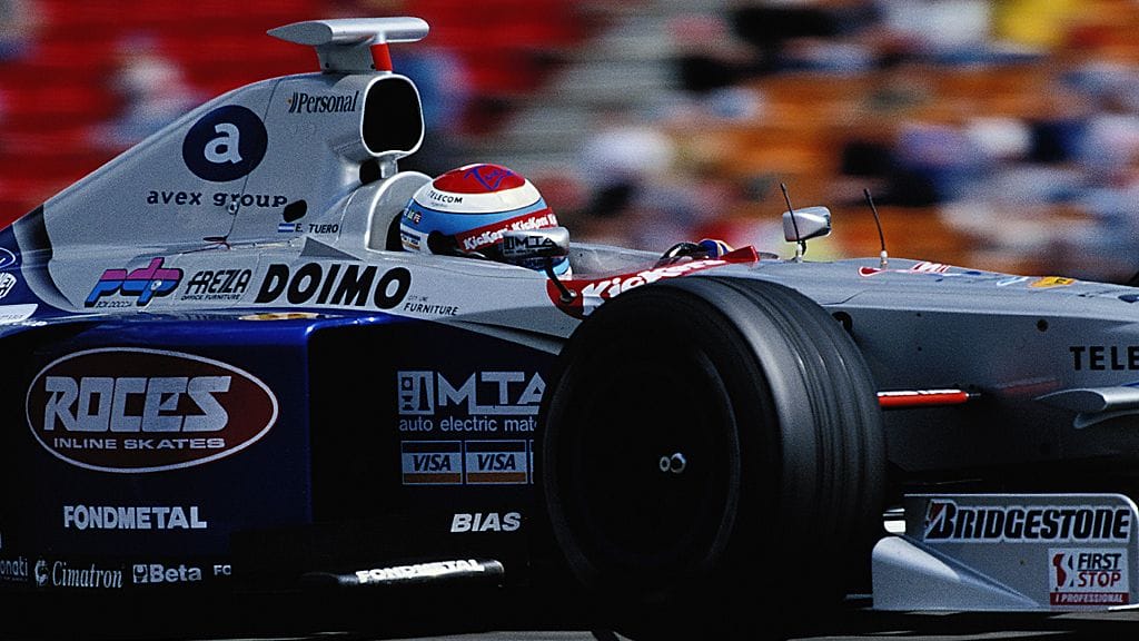 Esteban Tuero Minardin ohjaamossa Hockenheimissa 1998.