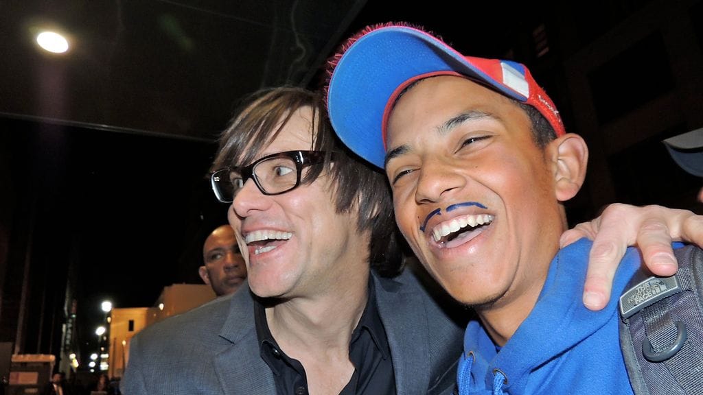 Jim Carrey yllätti faninsa New Yorkissa.