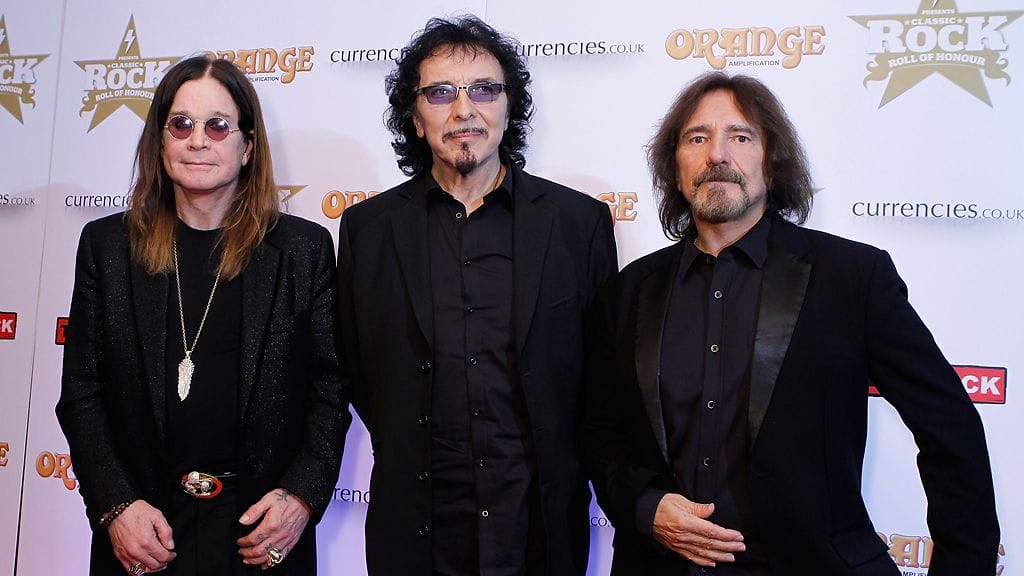 Black Sabbath, eli Ozzy Osbourne (vas.), Tony Iommi ja Geezer Butler.