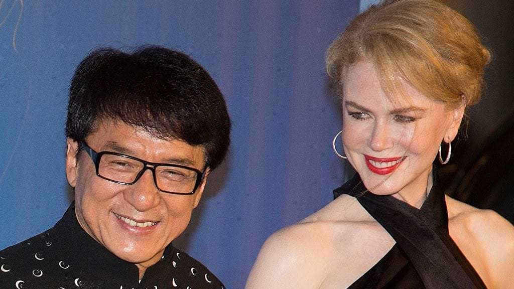 Nicole Kidman asteli punaisella matolla toimintaelokuvista tutun Jackie Chanin kanssa.