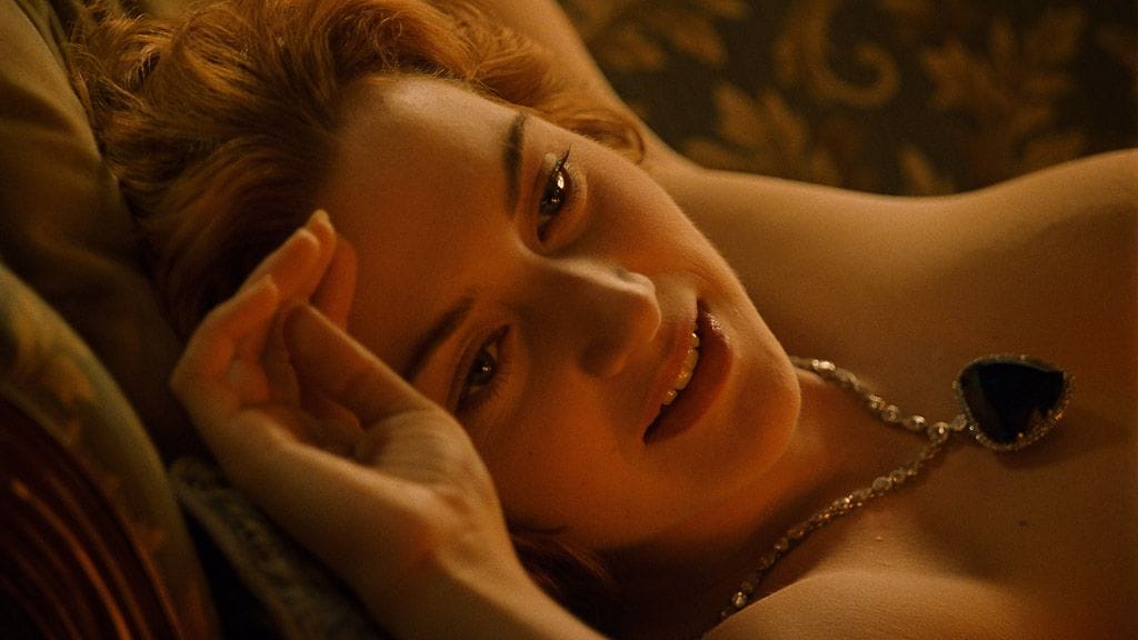 Kate Winslet alastonmallina Titanic-elokuvassa.