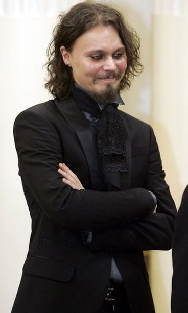Ville Valo itsenäisyyspäivän vastaanotolla presidentinlinnassa 6. joulukuuta 2006.