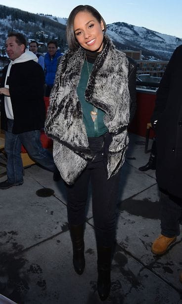 Alicia Keys Utahissa, Yhdysvalloissa 18.1.2013.