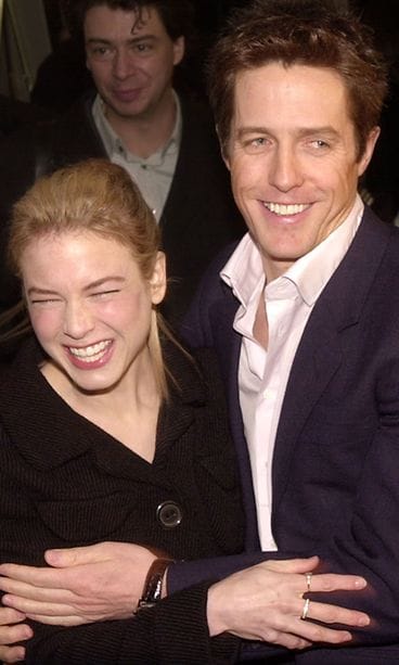 Renee Zellweger ja Hugh Grant, Bridget Jones - elämäni sinkkuna -elokuvan ensi-illassa, 2001