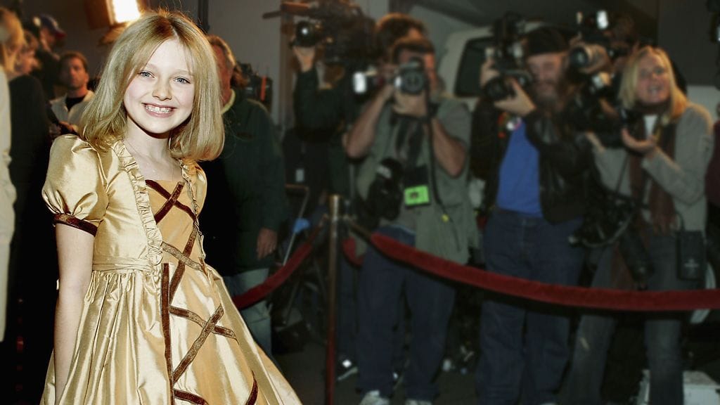 Dakota Fanning Hide and Seekin ensi-illassa, 2005