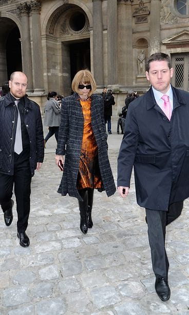Louis Vuitton Pariisin muotiviikko 2013 Anna Wintour