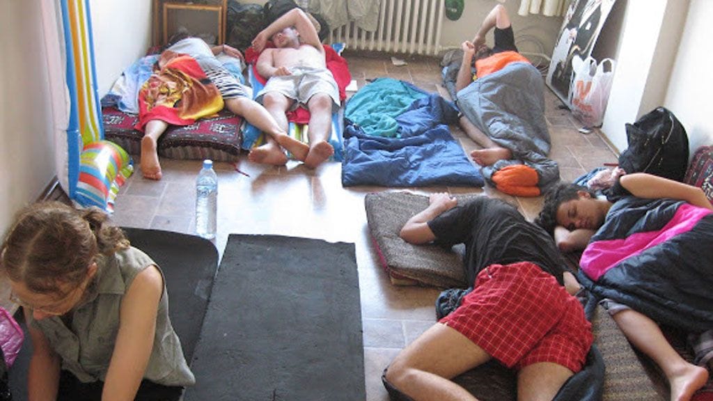 Serbialaista majoitusta Istanbulissa.