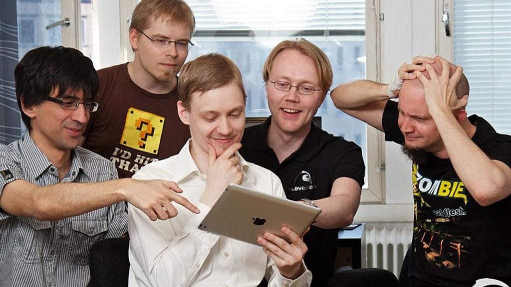 Playravenin perustajat Tiago Amorim Rocha, Teemu Haila, Jarkko Kainulainen, Lasse Seppänen ja Kalle Marjola.