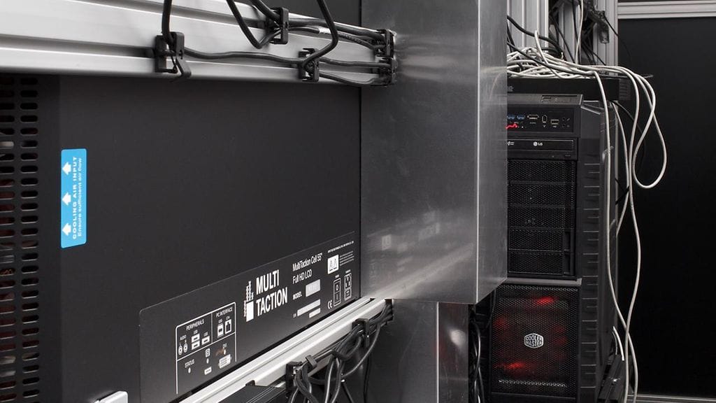 Multitouch iWall kosketusnäyttöseinän tausta