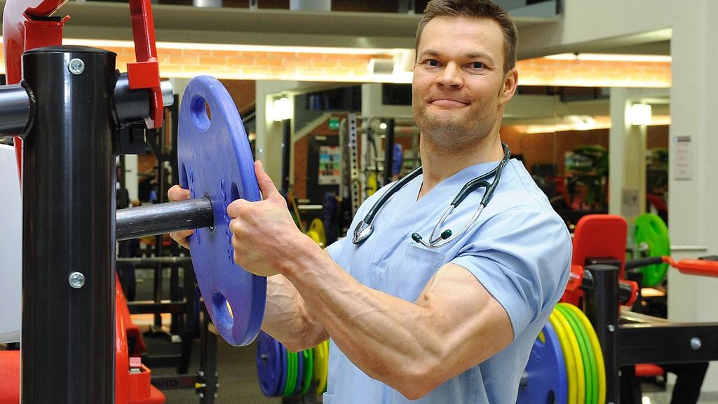 Lääkäri ja kehonrakentaja Jan Sundell.