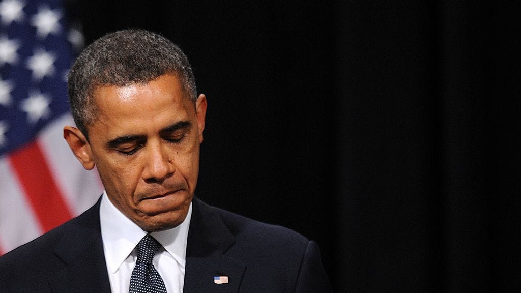 Obama puhui Connecticutissa sunnuntaina.