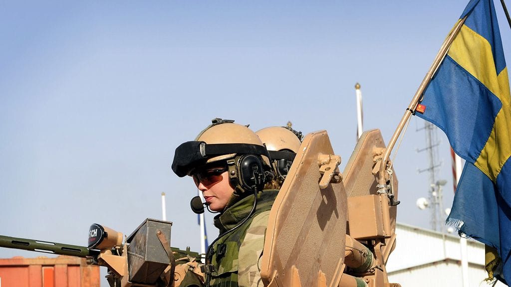 Arkistokuva. Ruotsalaisia sotilaita.