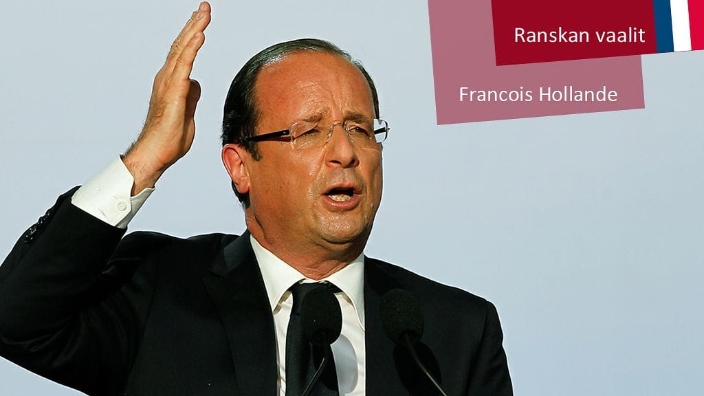 Kannattajat juhlivat Francois Hollanden voittoa.