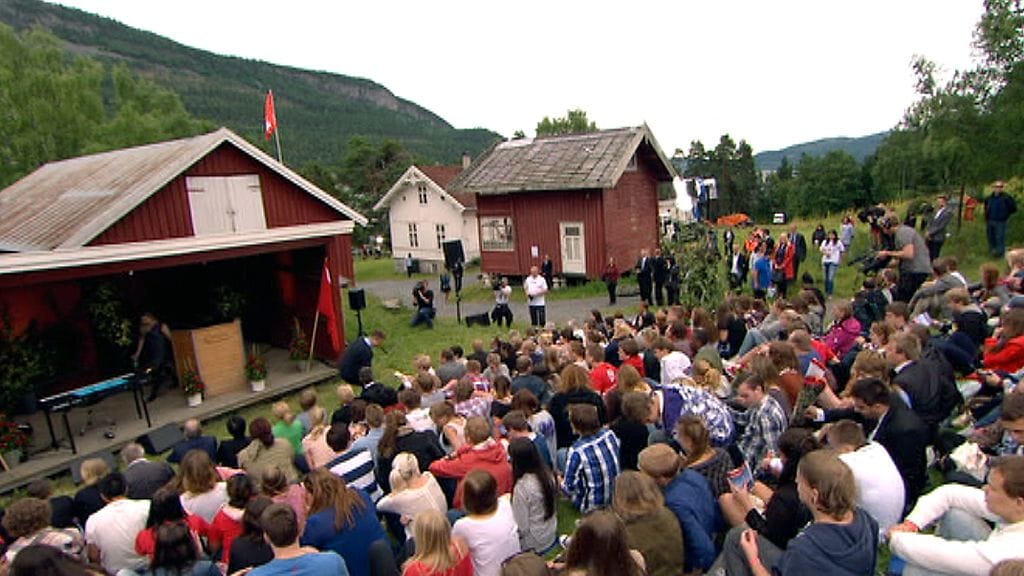 Utöyan muistotilaisuus.