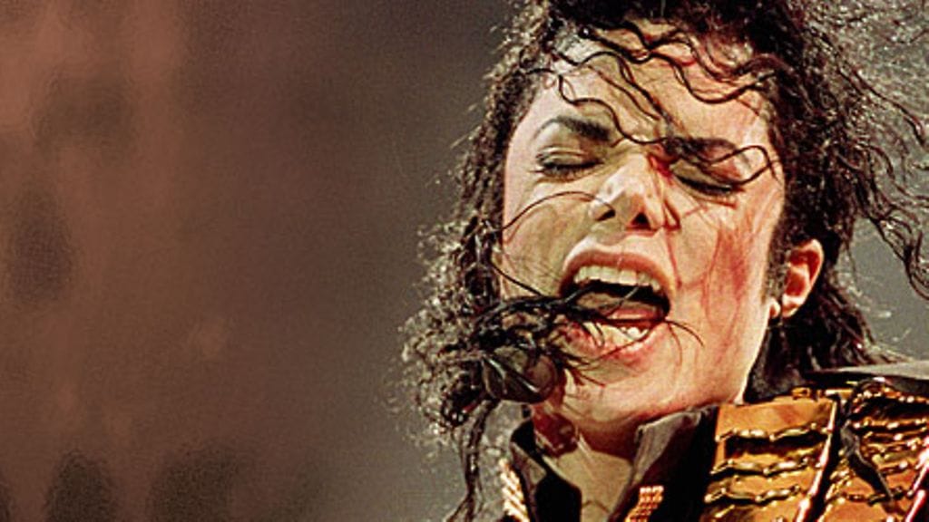 Michael Jackson Dangerous -kiertueellaan National Stadiumilla Singaporessa 29.8.1993. Kuva: AP Graphigs