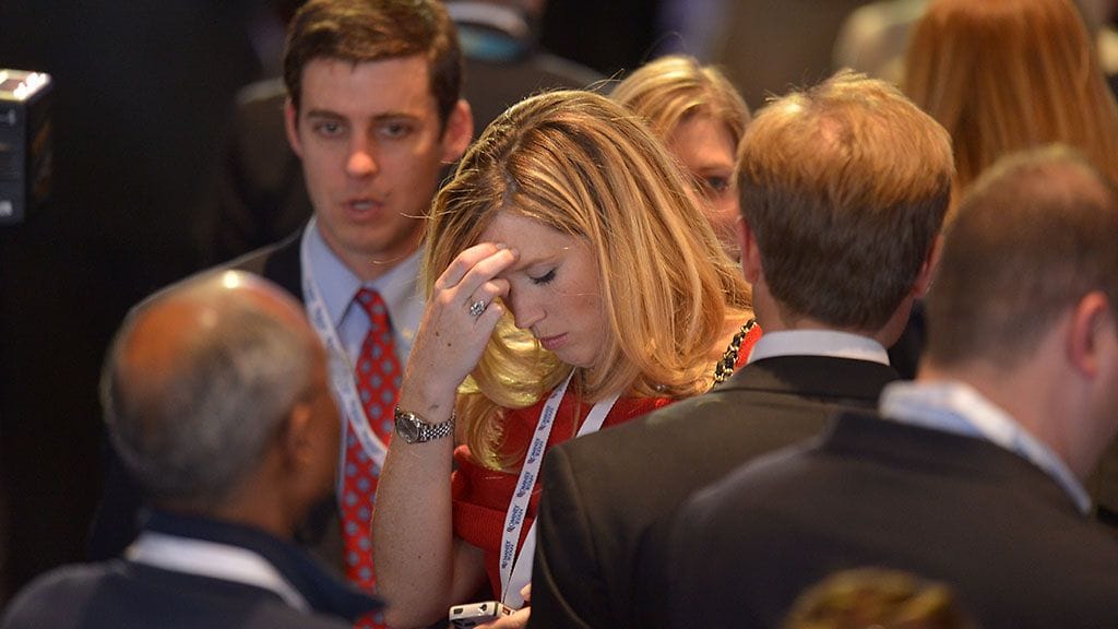 Romneyn kannattajia vaalivalvojaisissa Bostonissa, Massachusettsissa