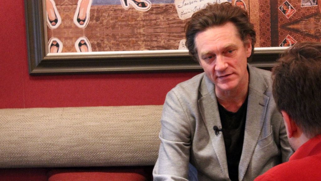 Ville Virtanen Ei kiitos -elokuvan pressitilaisuudessa 7.1.2014