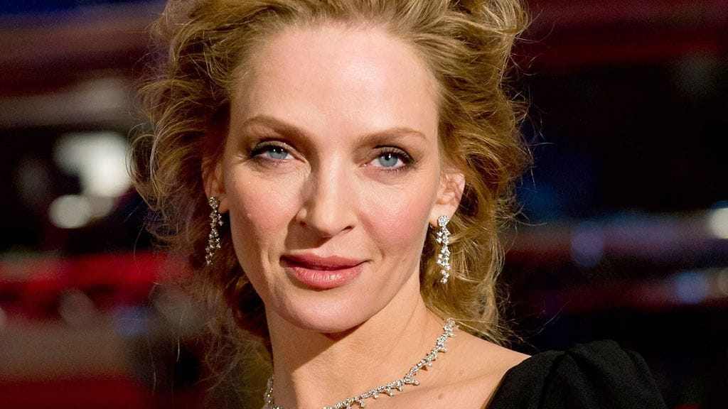 Uma Thurman Berliinin elokuvajuhlien punaisella matolla.