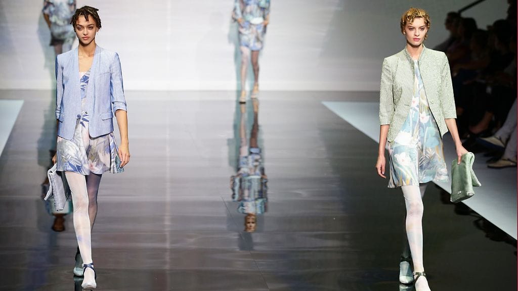 Emporio Armanin asuja, Milan Fashion Week, kevät-kesä 2014