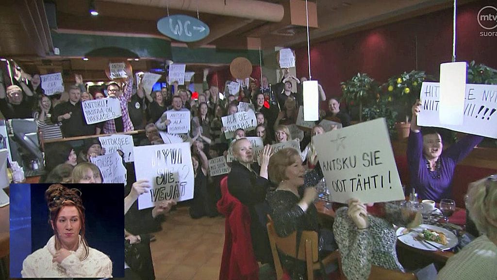 Imatran Rosso kannusti Antskua.