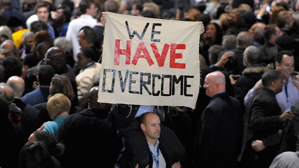 Obaman kannattajia Chicagossa, Illinoisissa