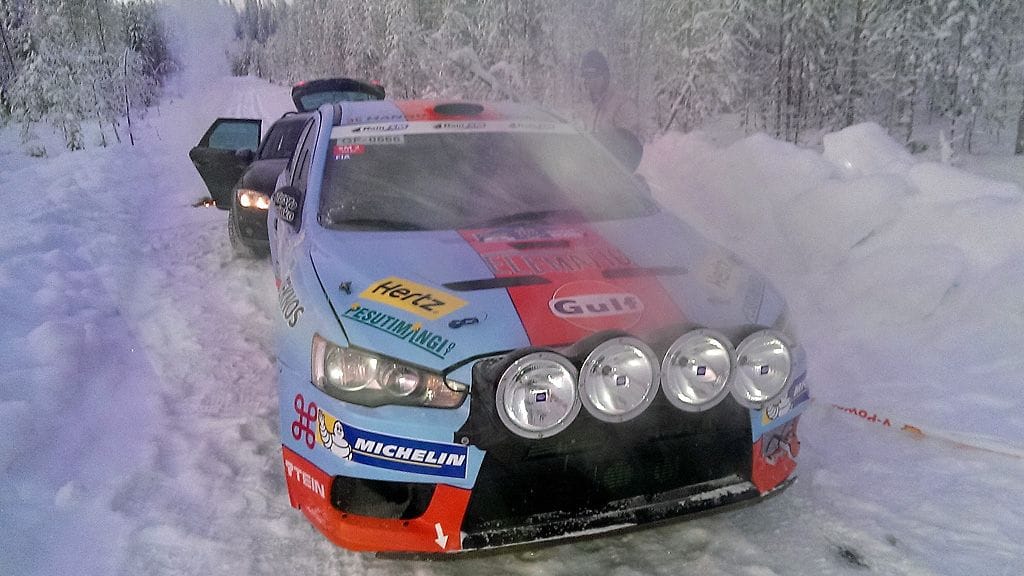 Salo ja kartanlukija Marko Salminen Rovaniemellä.