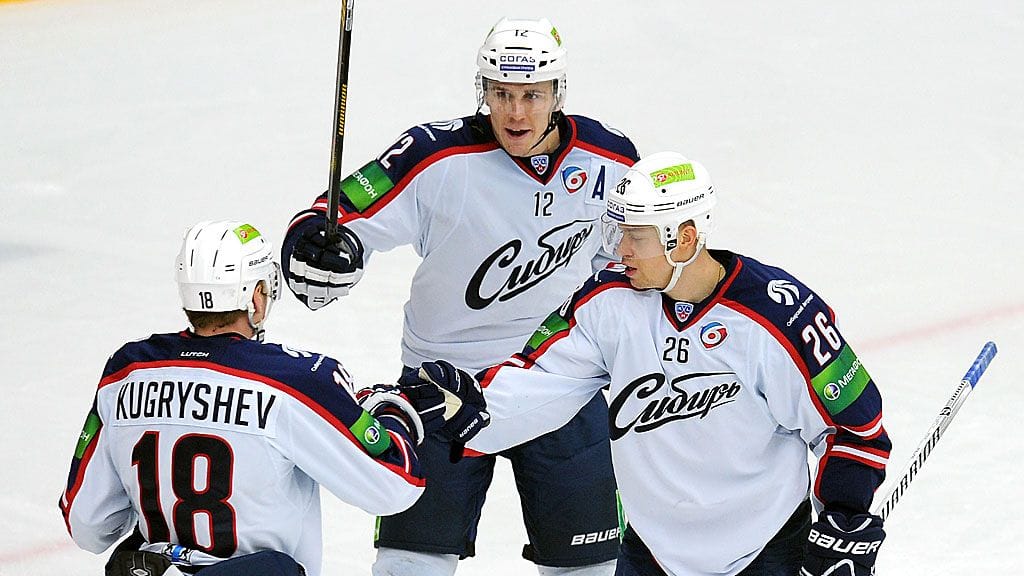 Dmitri Kugryshev, Jori Lehterä ja Jonas Enlund.