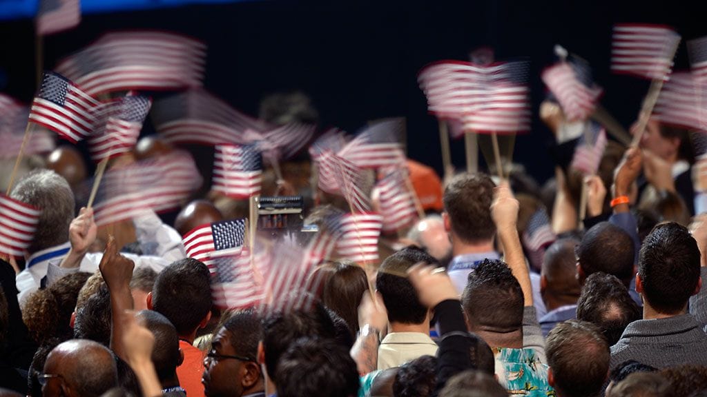 Obaman kannattajia Chicagossa, Illinoisissa