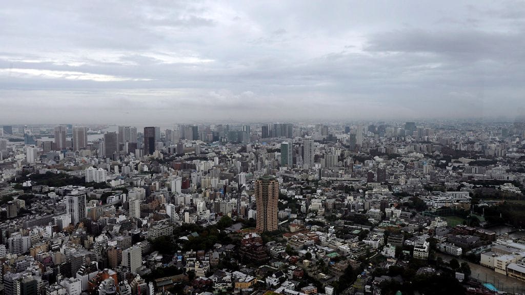 Kuvituskuvassa Tokio ilmasta käsin nähtynä.