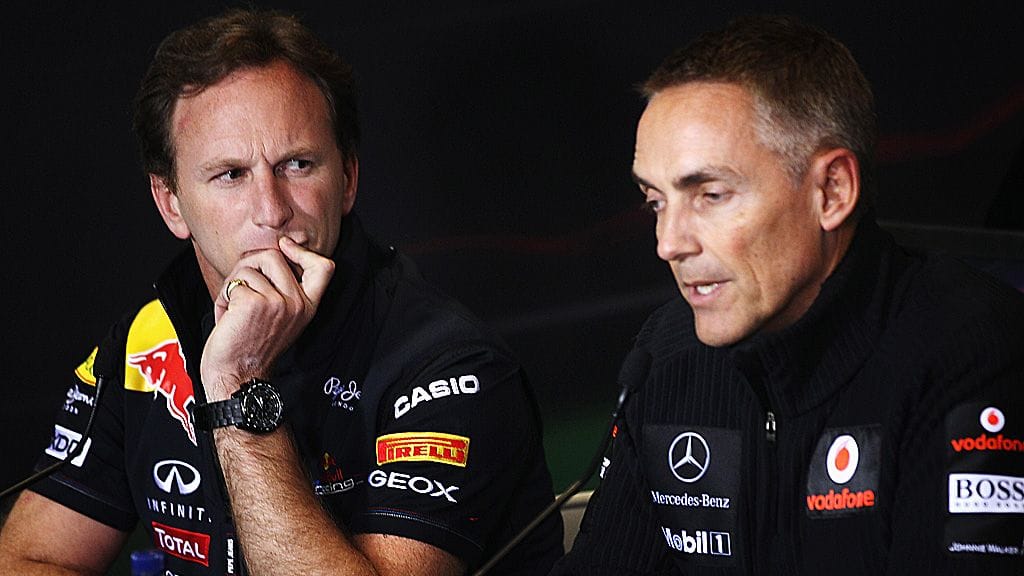 Christian Horner ja Martin Whitmarsh vuonna 2011.
