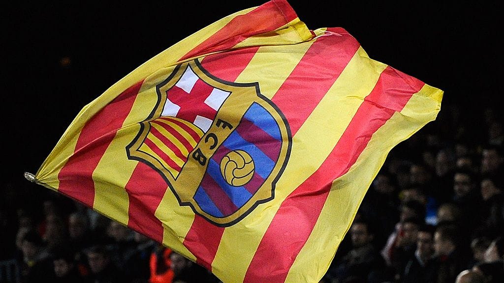 FC Barcelonan lippu.