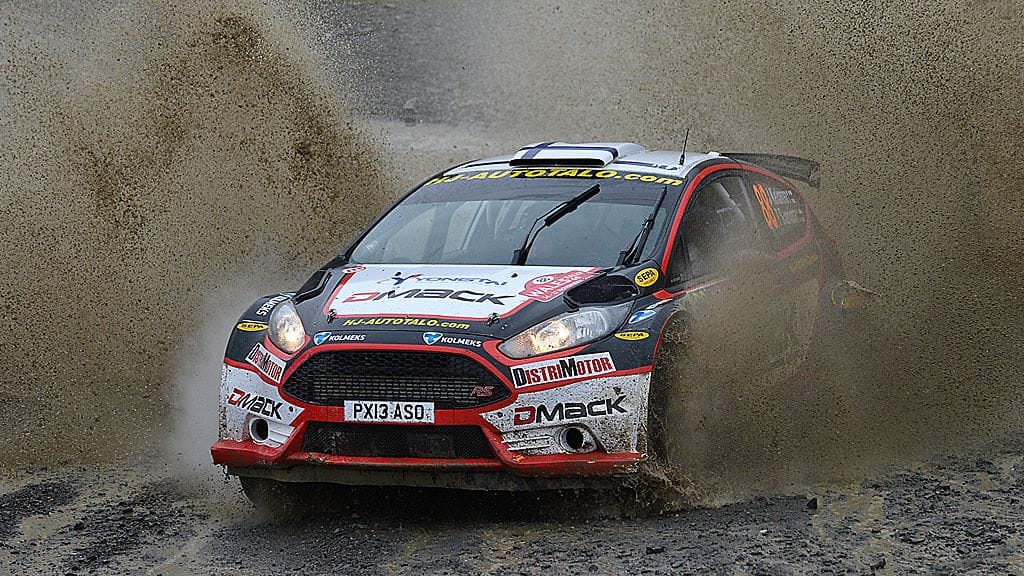 Jari Ketomaa Walesin MM-rallissa.