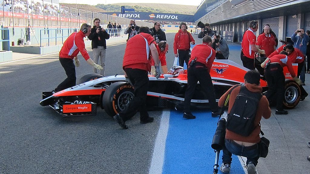 Marussia-auto Jerezissä