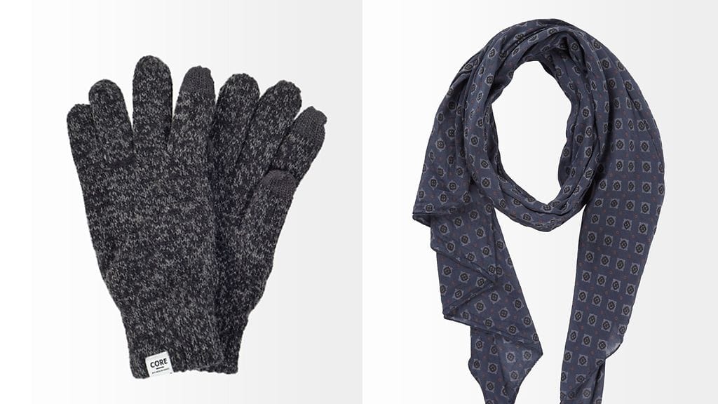 Kosketusnäyttöhanskat ja huivi ovat hyvä lahjaidea. Kuvat: Stockmann