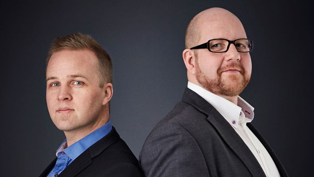 Saku Hautala ja Mika Laurikainen