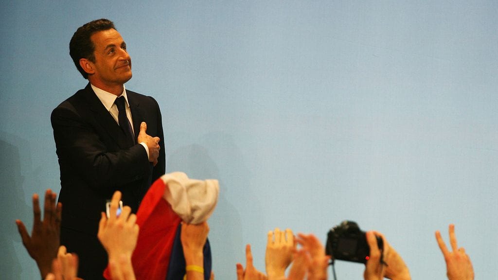 Nicolas Sarkozy vuonna 2007, kun hänestä tuli presidentti.