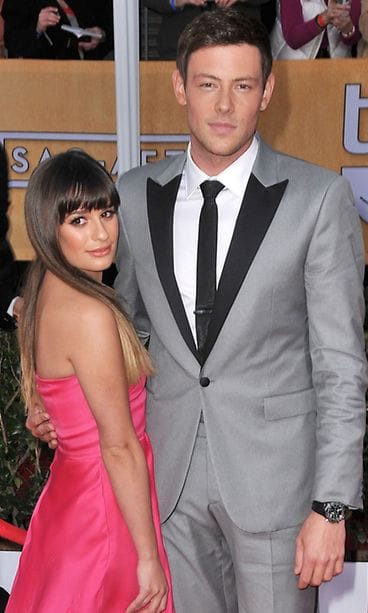 Glee-tähdet olivat pari ennen miehen kuolemaa.