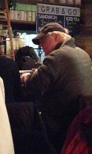 Philip Seymour Hoffman muutama päivä ennen kuolemaansa 30. tammikuuta.