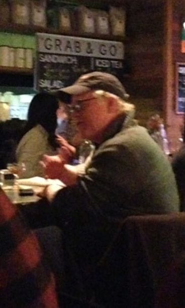 Philip Seymour Hoffman ravintolassa 30. tammikuuta.