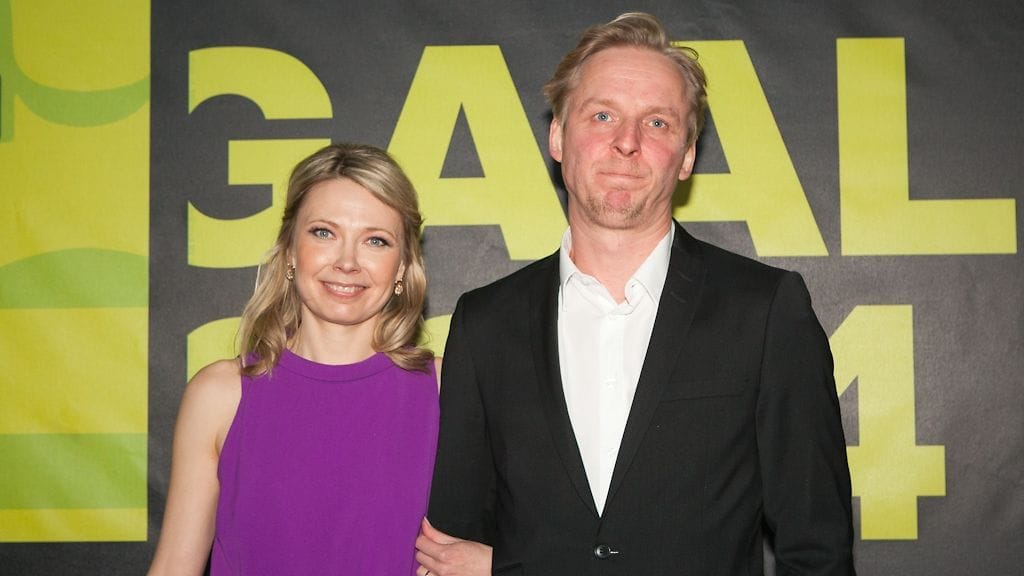 Eero Aho ja Teresa Meriläinen Jussi-gaalassa.