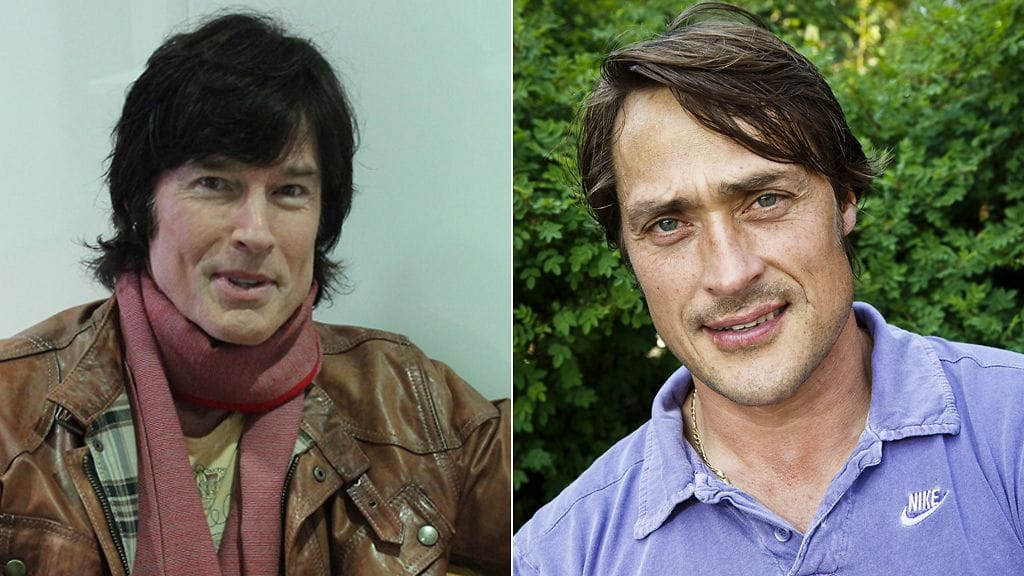 Ronn Moss ja Teemu Selänne viettävät aikaa yhdessä.
