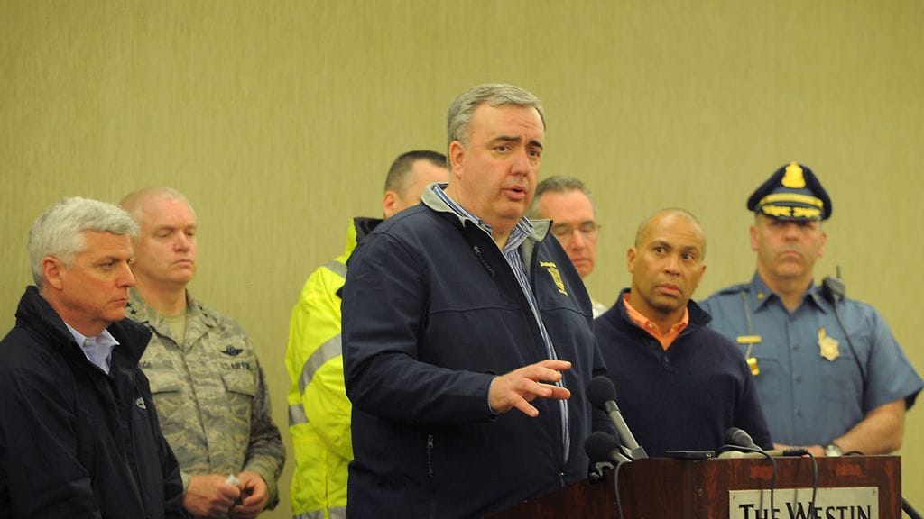 Bostonin poliisipäällikkö Ed Davis tiedotustilaisuudessa 15. huhtikuuta 2013.