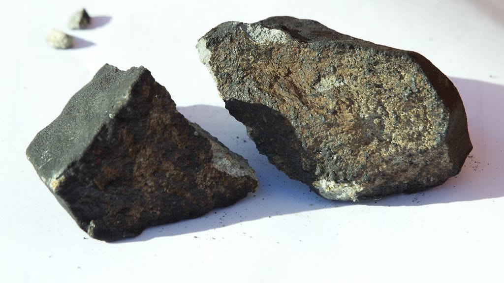 Meteoriitti, kuvituskuvaa.