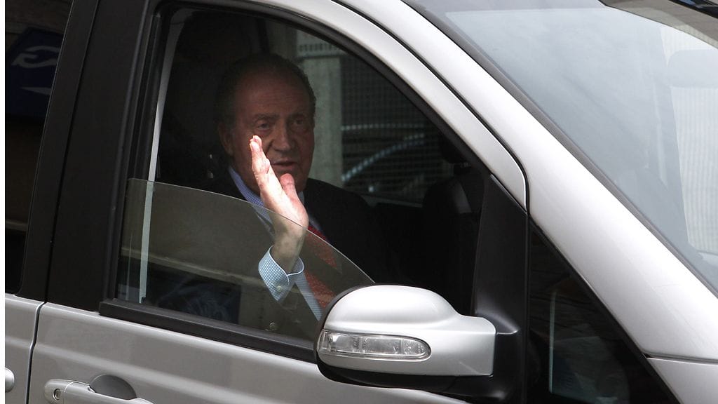 Espanjan kuningas Juan Carlos kuvattuna viime keväänä Madridissa.