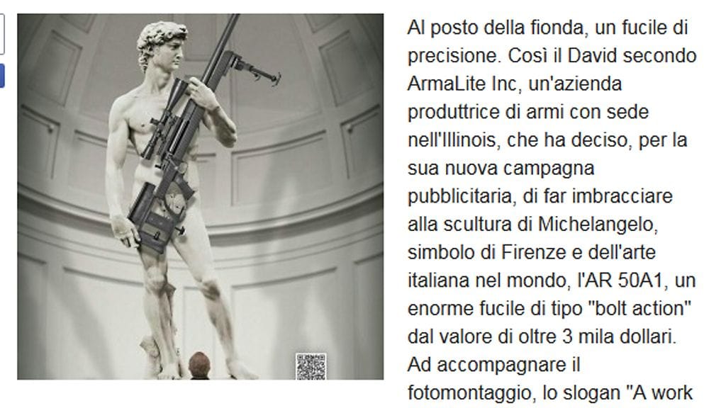 Kuvakaappaus amerikkalaisyhtiön mainoksesta on otettu italialaisen La Repubblica-lehden nettisivulta.