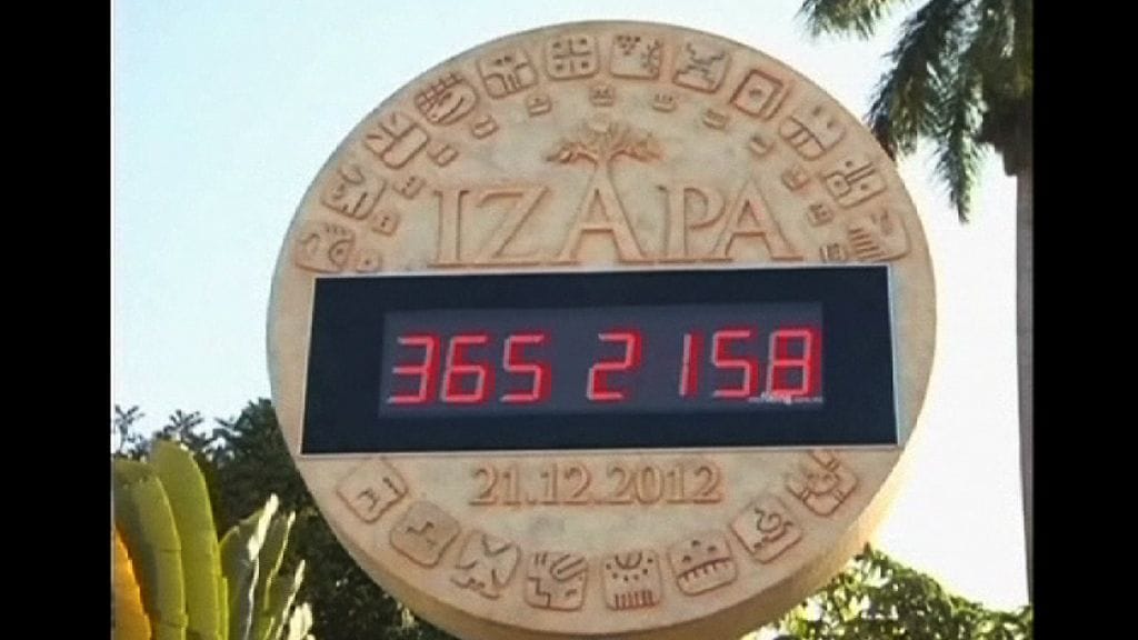 Tuomiopäivän kello mittaa mayojen aikaa.