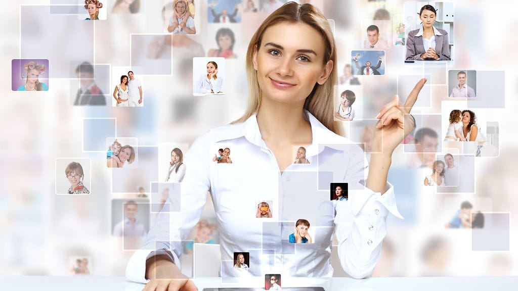 Miesten ja naisten sosiaalisen median käyttöä Amerikassa kuvaava taulukko.