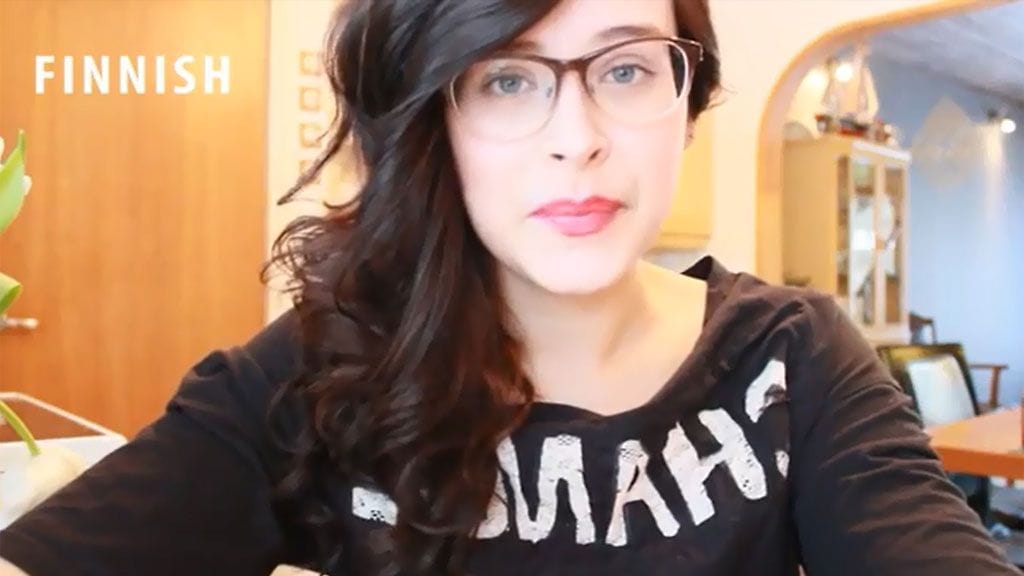 Kuvakaappaus Youtube-videosta "What Languages Sound Like"