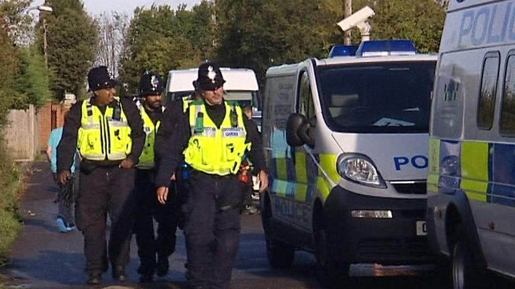 Britannian poliisi. Kuvituskuva.